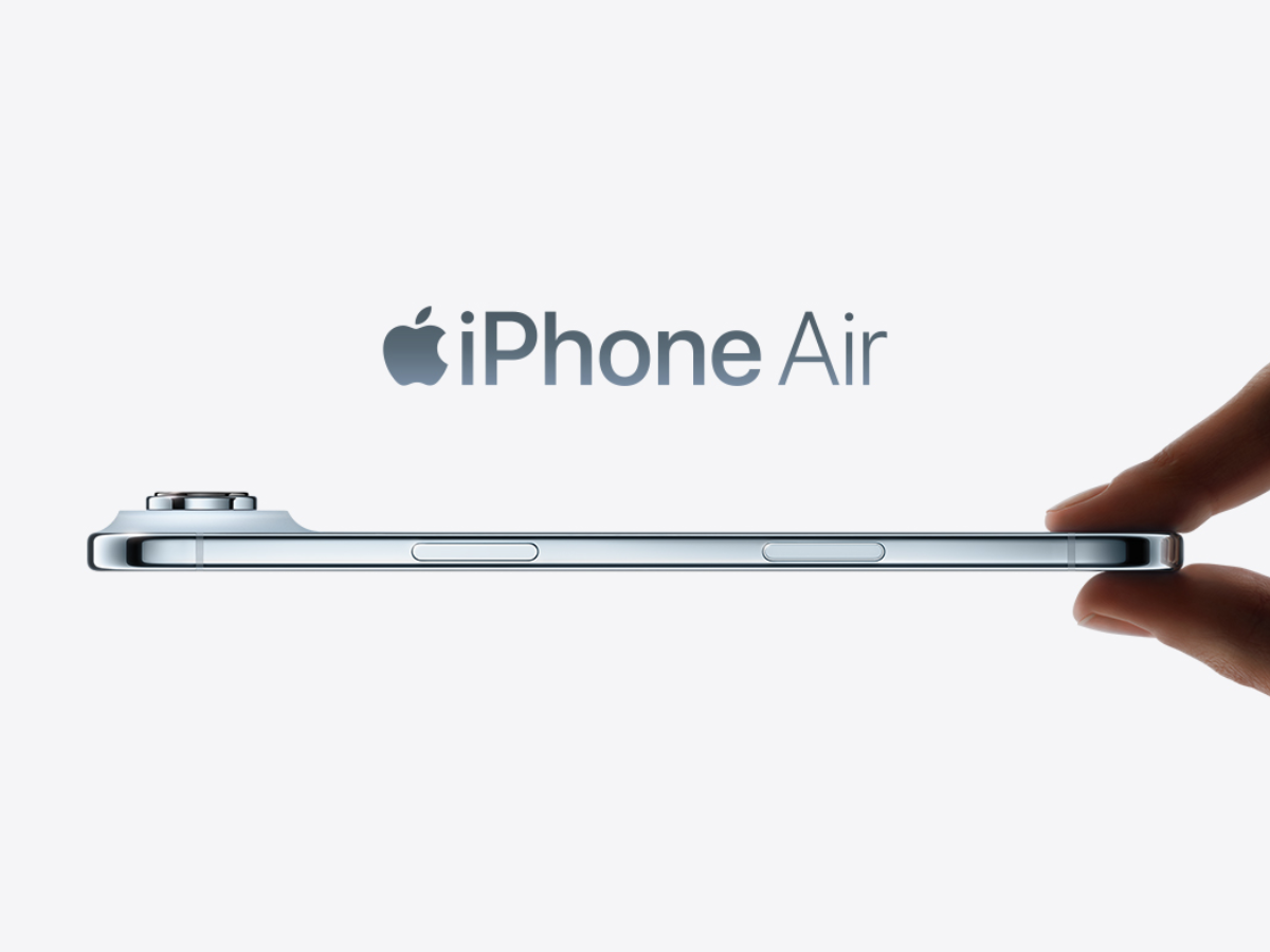 iPhone Air ultra-slim design side profile during Croma Black Friday Sale 2025